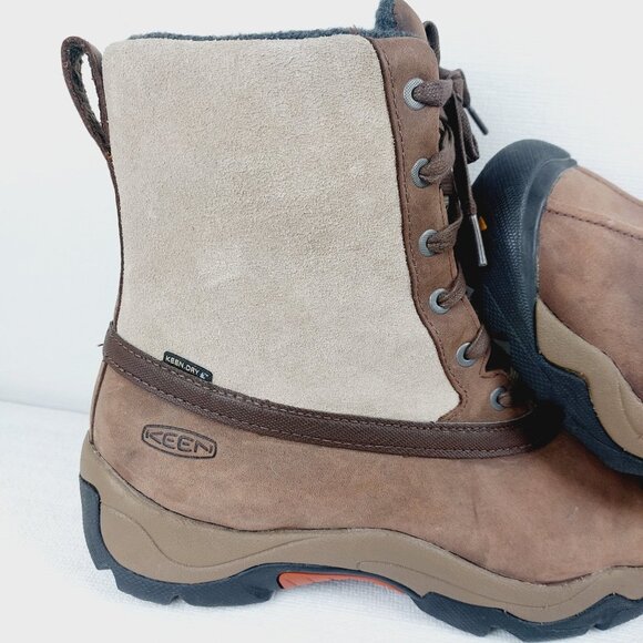 Keen Men\'s Brown Tan Snowfall Insulated Leather Classic Ankle Hiking Boot 9.5 main image 4